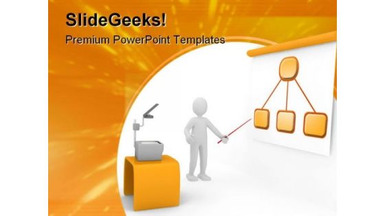 Concept With Chart Business PowerPoint Template 1110 Concept With Chart Business PowerPoint Template 1110