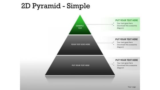 Conceptual 2d Pyramid Simple PowerPoint Slides And Ppt Diagram Templates