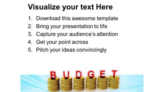 Conceptual Image Of Financial Budget PowerPoint Templates Ppt Backgrounds For Slides 0713