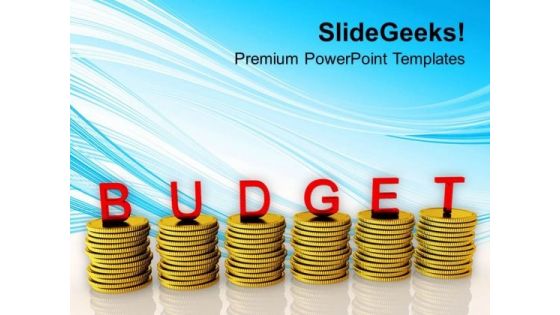 Conceptual Image Of Financial Budget PowerPoint Templates Ppt Backgrounds For Slides 0713