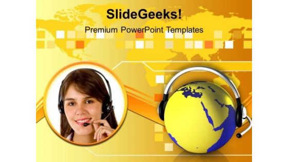 Conceptual Image Of Global Communication PowerPoint Templates Ppt Backgrounds For Slides 0113