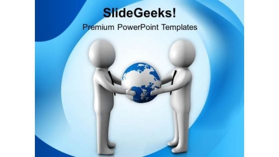 Conceptual Image Of Global Meeting PowerPoint Templates Ppt Backgrounds For Slides 0713