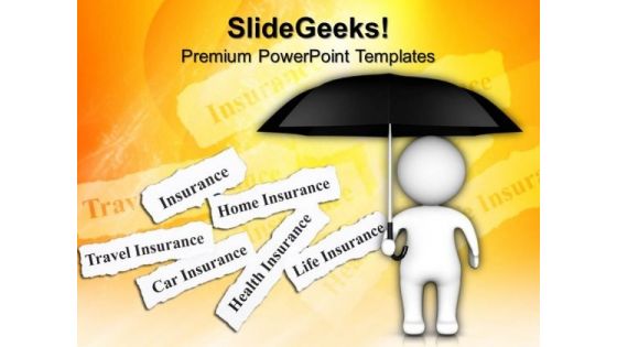 Conceptual Image Of Insurance Future PowerPoint Templates And PowerPoint Themes 0912