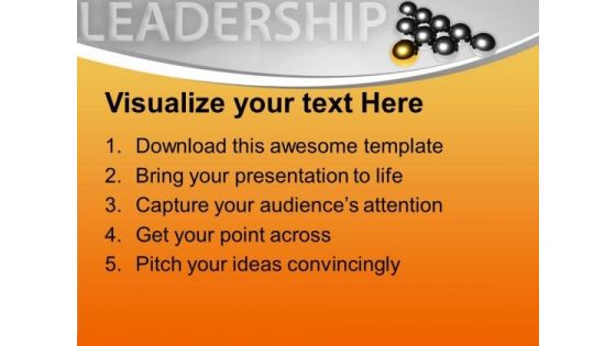 Conceptual Image Of Leadership PowerPoint Templates Ppt Backgrounds For Slides 0213