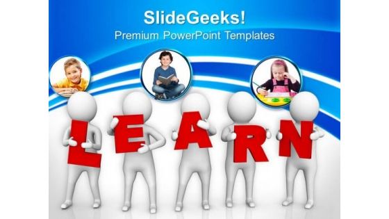 Conceptual Image Of Learning PowerPoint Templates Ppt Backgrounds For Slides 0813