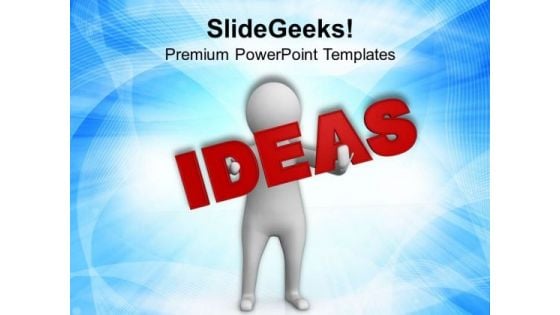 Conceptual Image Of New Ideas PowerPoint Templates Ppt Backgrounds For Slides 0713