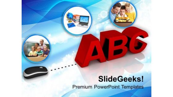 Conceptual Image Of Online Learning PowerPoint Templates Ppt Backgrounds For Slides 0213