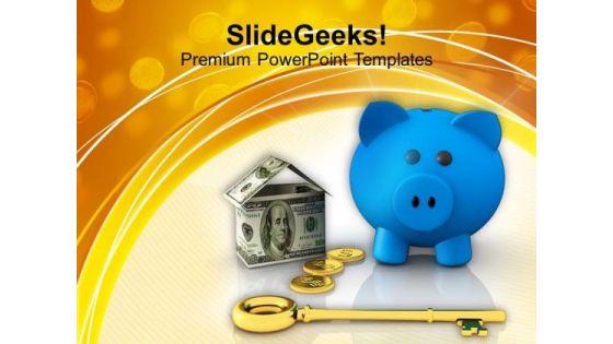 Conceptual Image Of Savings And Investment PowerPoint Templates Ppt Backgrounds For Slides 0113