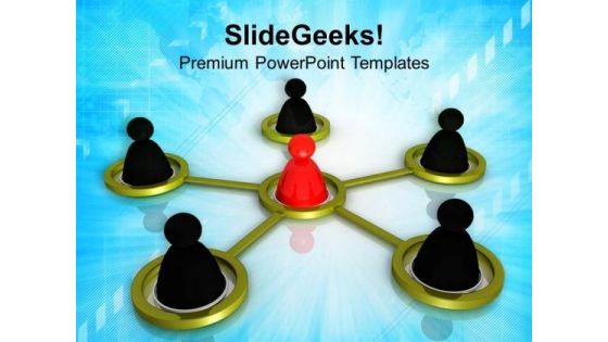 Conceptual Image Of Teamwork PowerPoint Templates Ppt Backgrounds For Slides 0213