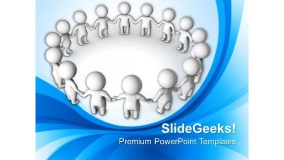 Conceptual Image Of Teamwork PowerPoint Templates Ppt Backgrounds For Slides 0713