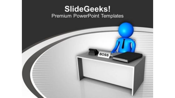 Conceptual Image Of The Boss PowerPoint Templates Ppt Backgrounds For Slides 0213