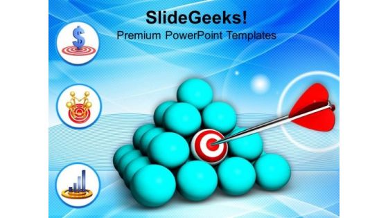 Conceptual Image Target Achieved PowerPoint Templates Ppt Backgrounds For Slides 0813