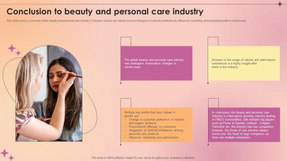 Conclusion To Beauty And Personal Care Industry Makeup And Skincare Market IR SS V Conclusion To Beauty And Personal Care Industry Makeup And Skincare Market IR SS V