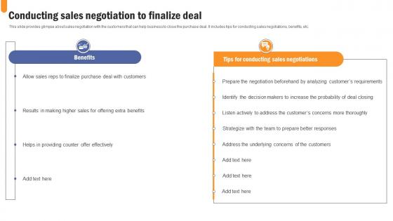 Conducting Sales Negotiation Developing Extensive Sales And Operations Strategy Structure Pdf