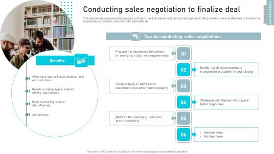 Conducting Sales Negotiation To Business Sales Enhancement Campaign Sample Pdf