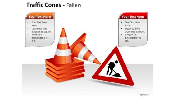 Cone Construction Traffic Cones PowerPoint Slides And Ppt Diagram Templates