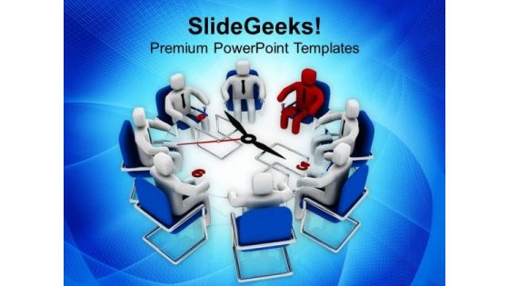 Conference With A Leader Business Concept PowerPoint Templates Ppt Backgrounds For Slides 0513 Conference With A Leader Business Concept PowerPoint Templates Ppt Backgrounds For Slides 0513