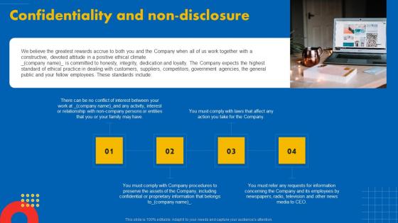 Confidentiality And Non Disclosure Guide To Designing A Staff Handbook Infographics Pdf