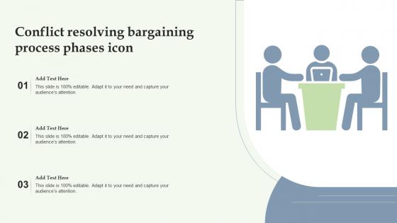 Conflict Resolving Bargaining Process Phases Icon Information Pdf