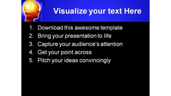 Confused Brain Business PowerPoint Themes And PowerPoint Slides 0811