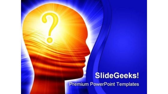 Confused Brain Business PowerPoint Themes And PowerPoint Slides 0811