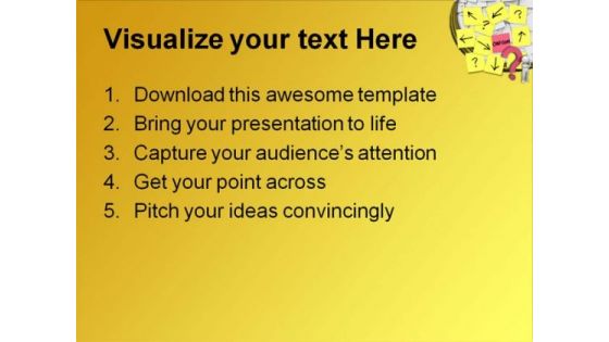 Confusion Business PowerPoint Template 0810