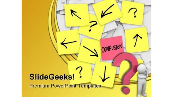 Confusion Business PowerPoint Template 0810