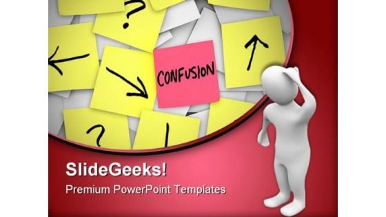 Confusion Business PowerPoint Templates And PowerPoint Backgrounds 0411