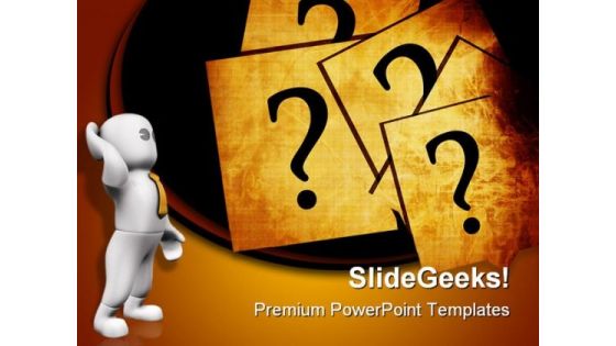 Confusion Business PowerPoint Themes And PowerPoint Slides 0811