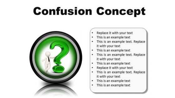Confusion Concept Symbol PowerPoint Presentation Slides Cc