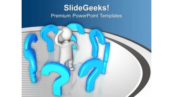 Confusion For Business Strategy PowerPoint Templates Ppt Backgrounds For Slides 0313