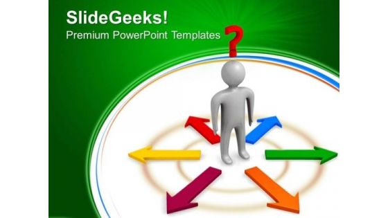 Confusion Person Symbol PowerPoint Templates And PowerPoint Themes 0512