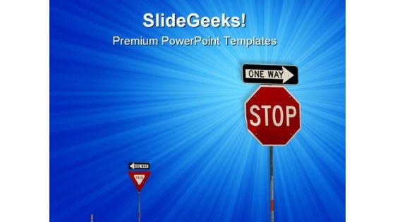 Confusion Sign Metaphor PowerPoint Themes And PowerPoint Slides 0811
