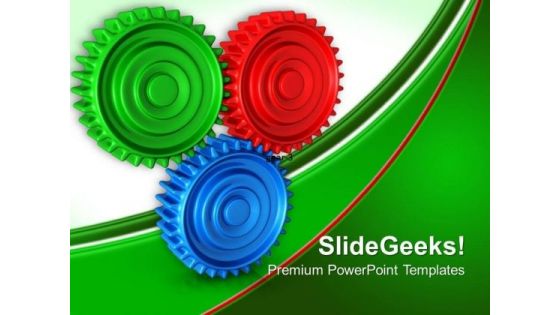 Connection Gearwheels PowerPoint Templates And PowerPoint Themes 0512