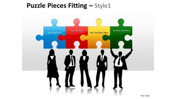 Connection Puzzle Pieces Fitting 1 PowerPoint Slides And Ppt Diagram Templates