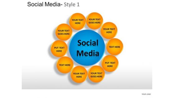 Connection Social Media 1 PowerPoint Slides And Ppt Diagram Templates