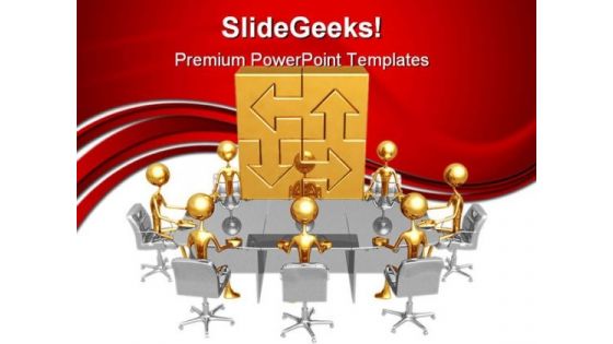 Connections Meeting Business PowerPoint Templates And PowerPoint Backgrounds 0611