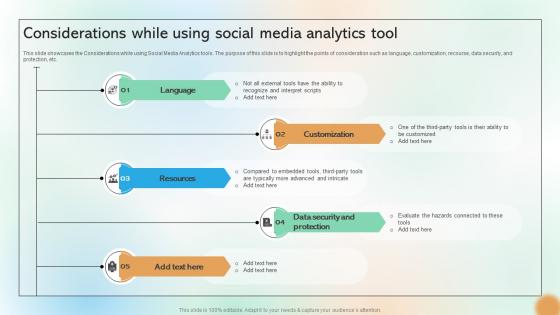 Considerations While Using Social Media Analytics Tool Cracking The Code Of Social Media Considerations While Using Social Media Analytics Tool Cracking The Code Of Social Media