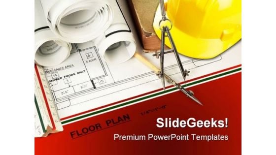 Construction Architecture PowerPoint Template 0810 Construction Architecture PowerPoint Template 0810