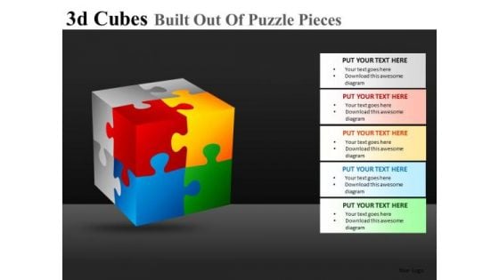 Construction Cubes Ppt Slides