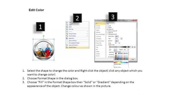 Construction Industry PowerPoint Image Icon Slides And Construction Ppt