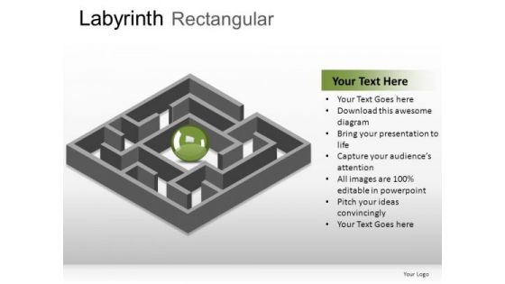 Construction Labyrinth Rectangular PowerPoint Slides And Ppt Diagram Templates