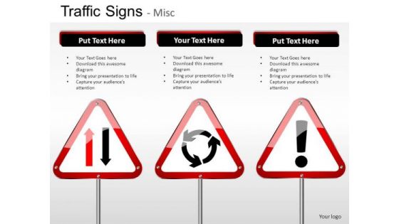 Construction Signs Traffic Signs PowerPoint Slides And Ppt Diagram Templates