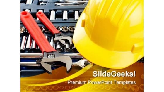 Construction Tools Business PowerPoint Themes And PowerPoint Slides 0711 Construction Tools Business PowerPoint Themes And PowerPoint Slides 0711