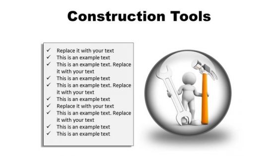 Construction Tools Industrial PowerPoint Presentation Slides C