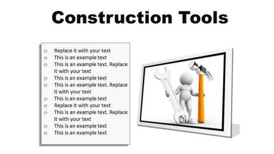 Construction Tools Industrial PowerPoint Presentation Slides F