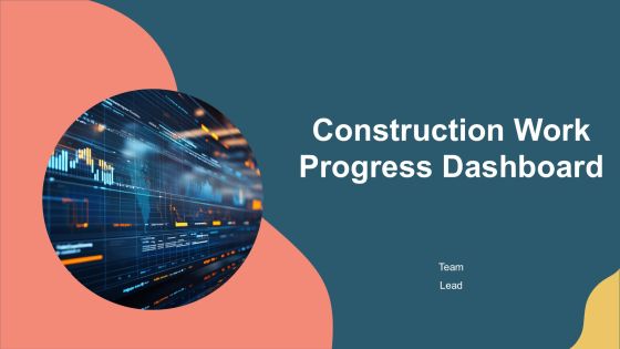 Construction Work Progress Dashboard PPT Graphics AT