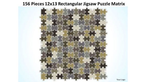 Consulting Diagram 156 Pieces 12x13 Rectangular Jigsaw Puzzle Matrix Strategy Diagram