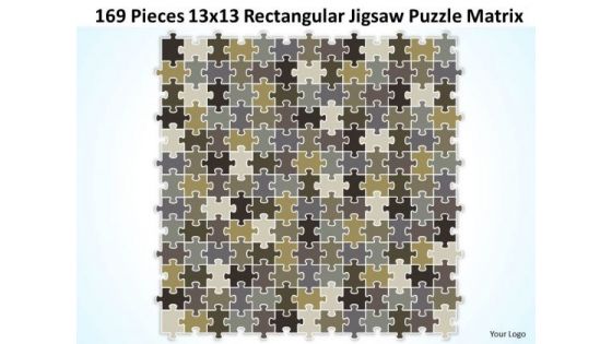 Consulting Diagram 169 Pieces 13x13 Rectangular Jigsaw Puzzle Matrix Strategy Diagram