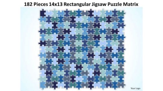 Consulting Diagram 182 Pieces 14x13 Rectangular Jigsaw Puzzle Matrix Strategy Diagram